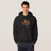 Texas TX State Map Pride Vintage Hoodie (Voorkant volledig)