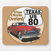 Texas US Route 80 - De Dixie Overland Muismat (Voorkant)