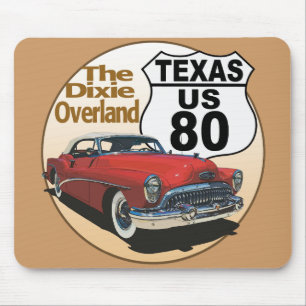 Texas US Route 80 - De Dixie Overland Muismat