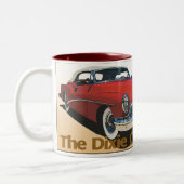 Texas US Route 80 - De Dixie Overland Tweekleurige Koffiemok (Links)