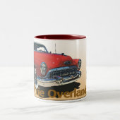 Texas US Route 80 - De Dixie Overland Tweekleurige Koffiemok (Center)