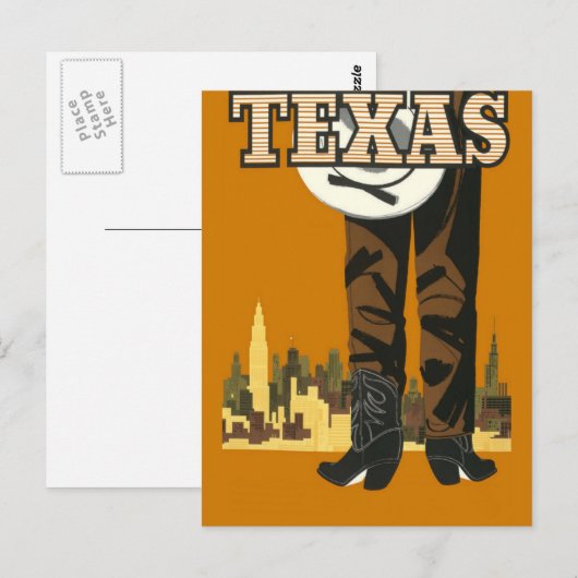 Texas US vintage-briefkaart Briefkaart (Voorkant / Achterkant)