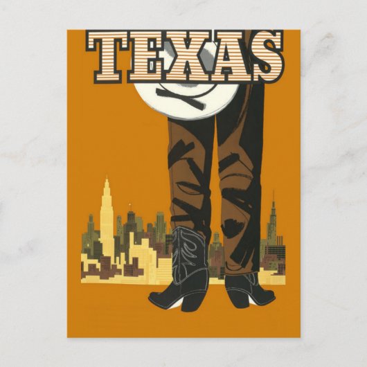 Texas US vintage-briefkaart Briefkaart (Voorkant)