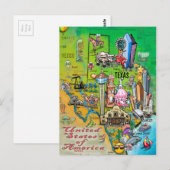 Texas USA Briefkaart (Voorkant / Achterkant)