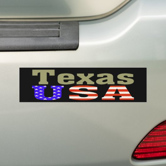 Texas USA! Bumpersticker (Op auto)