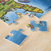 Texas USA Cartoon Map Legpuzzel (Zijkant)