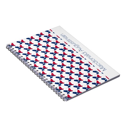 TEXAS USA FLAG Custom Add Name Notitieboek Journal (Rechterzijde)