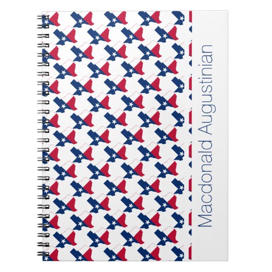 TEXAS USA FLAG Custom Add Name Notitieboek Journal (Voorkant)