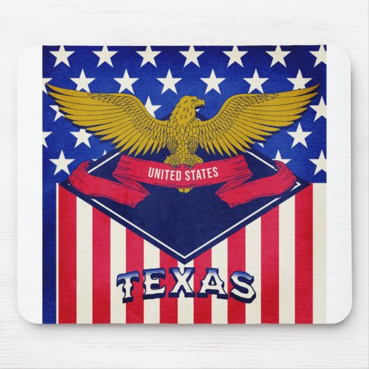 Texas USA Flag Muismat (Voorkant)