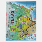 Texas USA Fleece Blanket Deken (Voorkant)