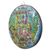 Texas USA Map Dartbord (Voorkant Rechts)