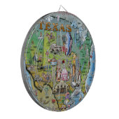 Texas USA Map Dartbord (Voorkant Links)