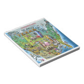 Texas USA Map Notitieblok (Schuin)