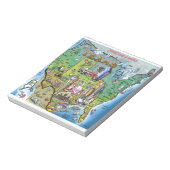 Texas USA Map Notitieblok (Linkerzijde)