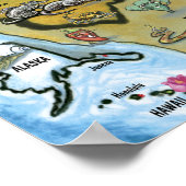 Texas USA Map Poster (Hoek)