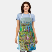 Texas USA Map Schort (Gedragen)