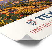 Texas USA – Oude Reisposter Poster (Hoek)
