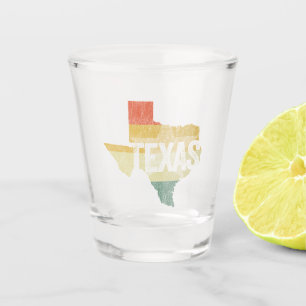 Texas USA Retro  Lone Star State Shot Glas