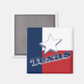 Texas USA State Travel Souvenir Koelkast Magneet (Voorkant / Achterkant)