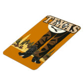 Texas USA Vintage Reismagneet Magneet (Linkerzijde)