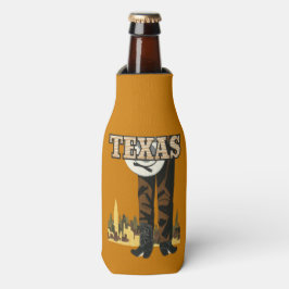 Texas USA Vintage Travel flessenkoeler Flesjeskoeler