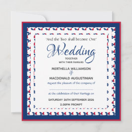 TEXAS USA VLAG Custom Patriotic Square Wedding Kaart