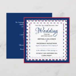 TEXAS USA VLAG Custom Patriotic Square Wedding Kaart