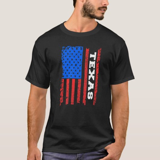 Texas Usa-vlag T-shirt (Voorkant)