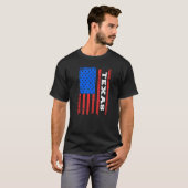 Texas Usa-vlag T-shirt (Voorkant volledig)