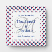 TEXAS USA Wedding Keepomwille Gift Custom Monogram Fotoplaat (Voorkant)