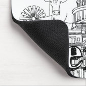 Texas Vakantie Kunst Tekenen Vakantie Kunst Reizen Muismat (Hoek)