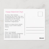 Texas Valentijnsdag Realtor Marketing Briefkaart (Achterkant)