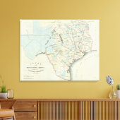 Texas van de Verenigde Staten van Amerika Canvas Afdruk (Insitu (Woonkamer))
