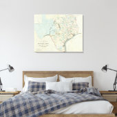 Texas van de Verenigde Staten van Amerika Canvas Afdruk (Insitu (Slaapkamer))
