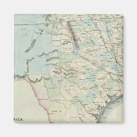 Texas van de Verenigde Staten van Amerika Magneet (Voorkant)