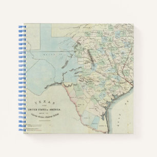 Texas van de Verenigde Staten van Amerika Notitieboek
