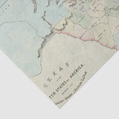 Texas van de Verenigde Staten van Amerika Tissuepapier (Detail)