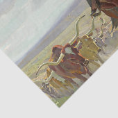 “Texas van vroeger” door W Herbert Dunton Tissuepapier (Detail)