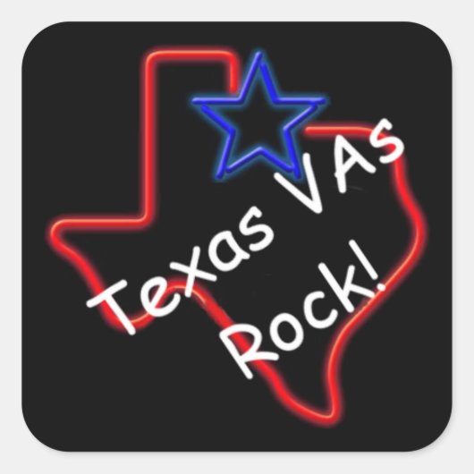 Texas VAs Rock Stickers (Voorkant)