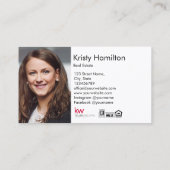 Texas Vastgoed Professioneel Huis Realtor Visitekaartje (Achterkant)