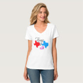 Texas veranderen van Red naar Blue State T-shirt (Voorkant volledig)