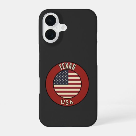Texas Verenigde Staten van Amerika iPhone 16 Hoesje (Achterkant)