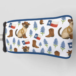 Texas verjaardagsthema voor kattenliefhebbers golfheadcover