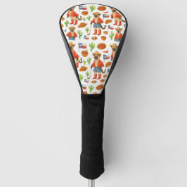 Texas verjaardagsthema voor kattenliefhebbers golfheadcover