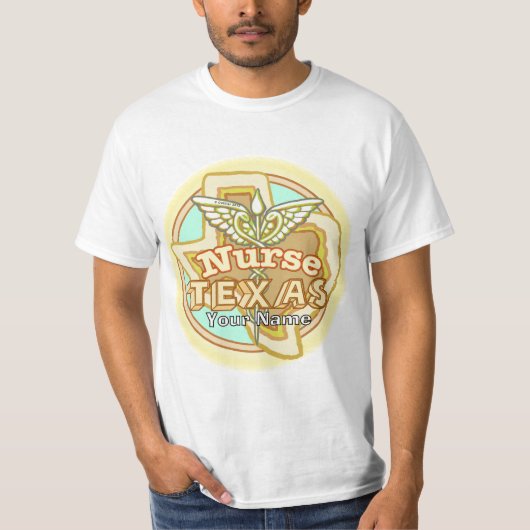 Texas Verpleegster Caduceus T-shirt (Voorkant)