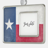 Texas Verzilverd Omlijst Ornament (Links)