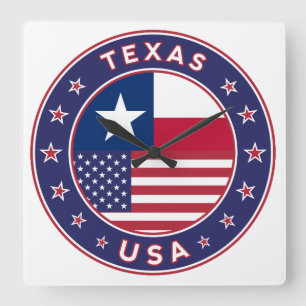 Texas Vierkante Klok