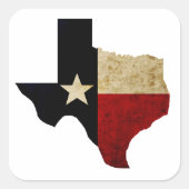 Texas Vierkante Sticker (Voorkant)