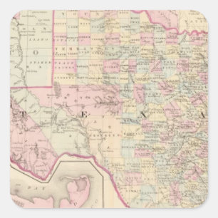 Texas Vierkante Sticker