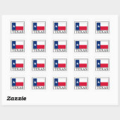 Texas Vierkante Sticker (Vel)